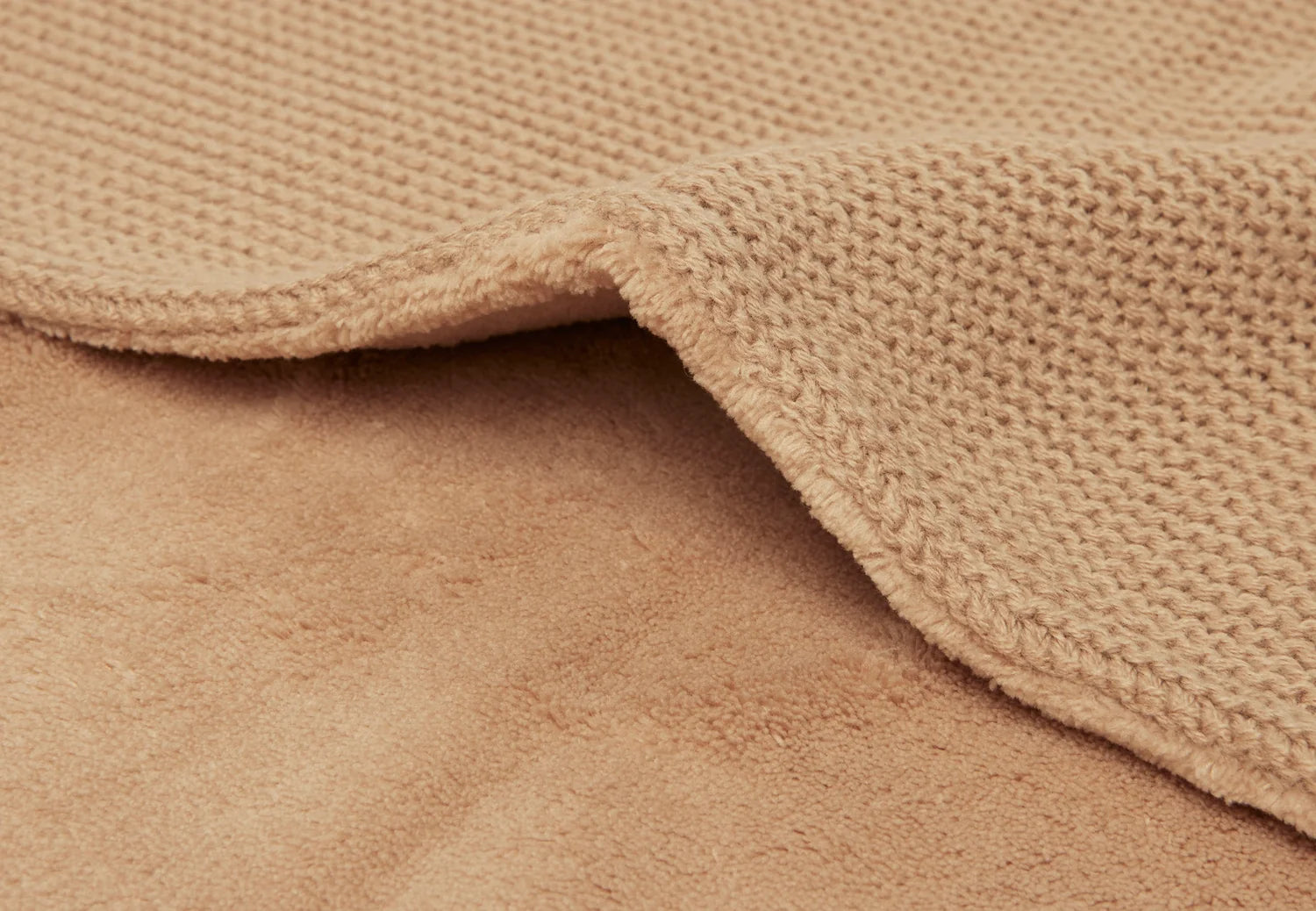 Jollein - Deken -75x100cm - Basic Knit Hazel/ Fleece