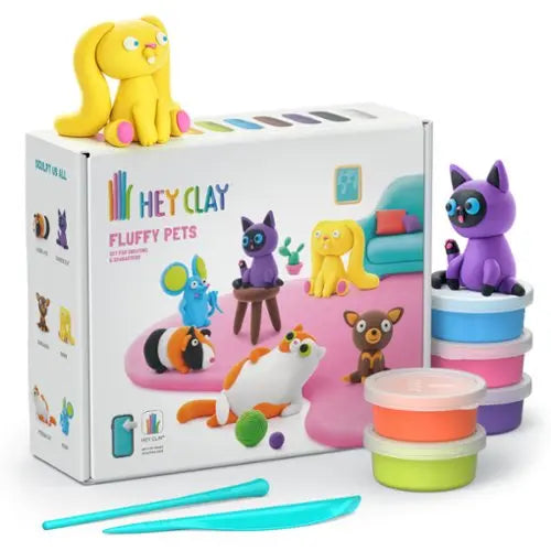 Hey Clay Zelfhardende 15 potjes - Fluffy Pets