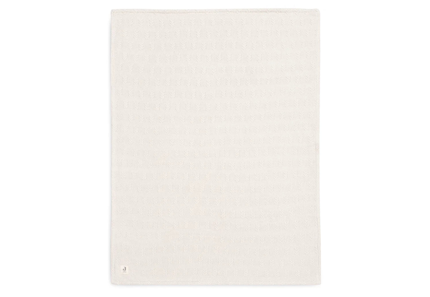 Jollein - Deken Wieg - Grain Knit Oatmeal/ Velour - 75x100cm