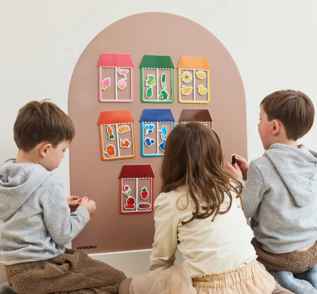 Kinderly Verwijderbaar Magnetisch Behang - Sky Blue