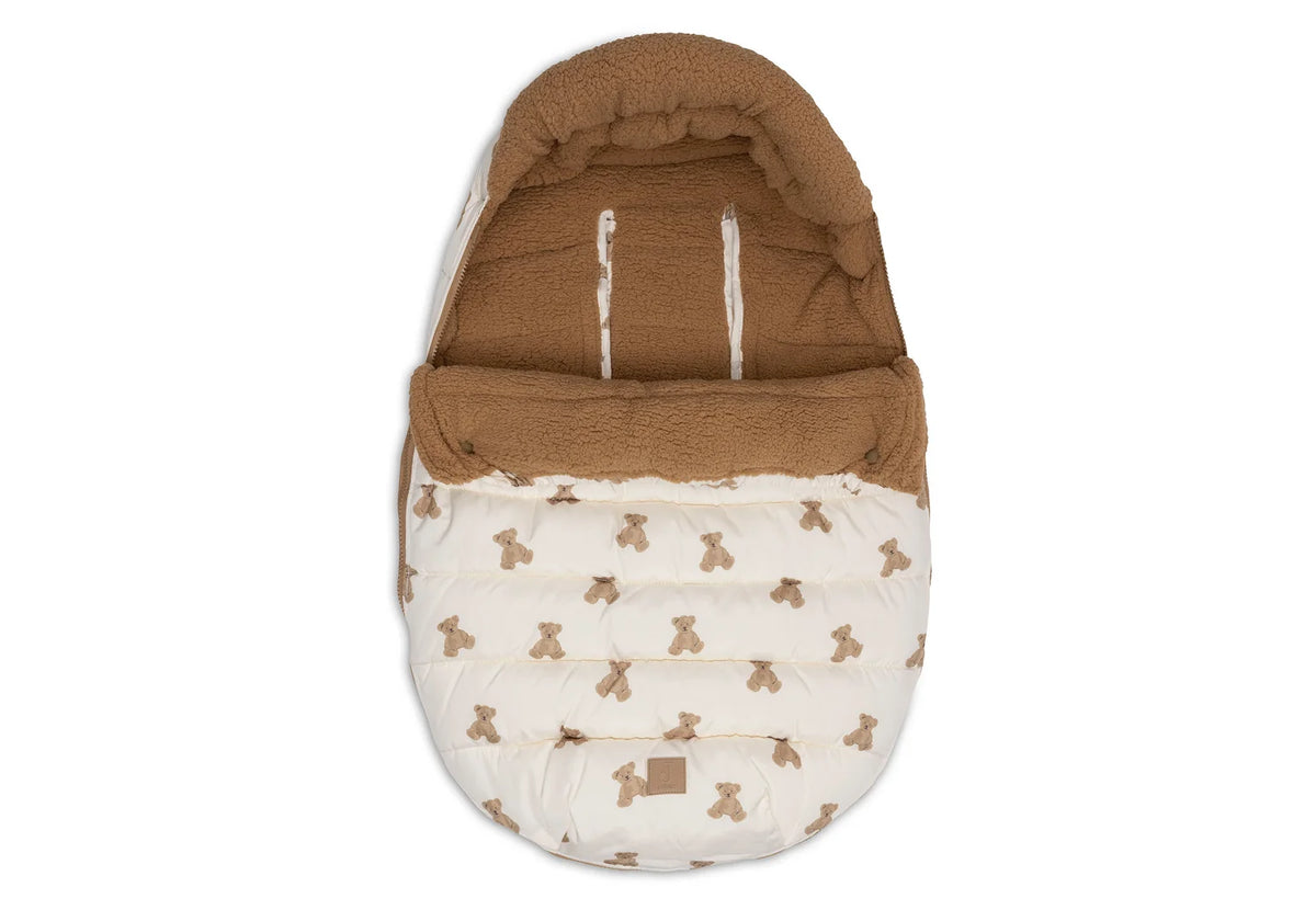 Jollein Voetenzak Groep 0+ 3/5 Punts Puffed - Mini Teddy Bear