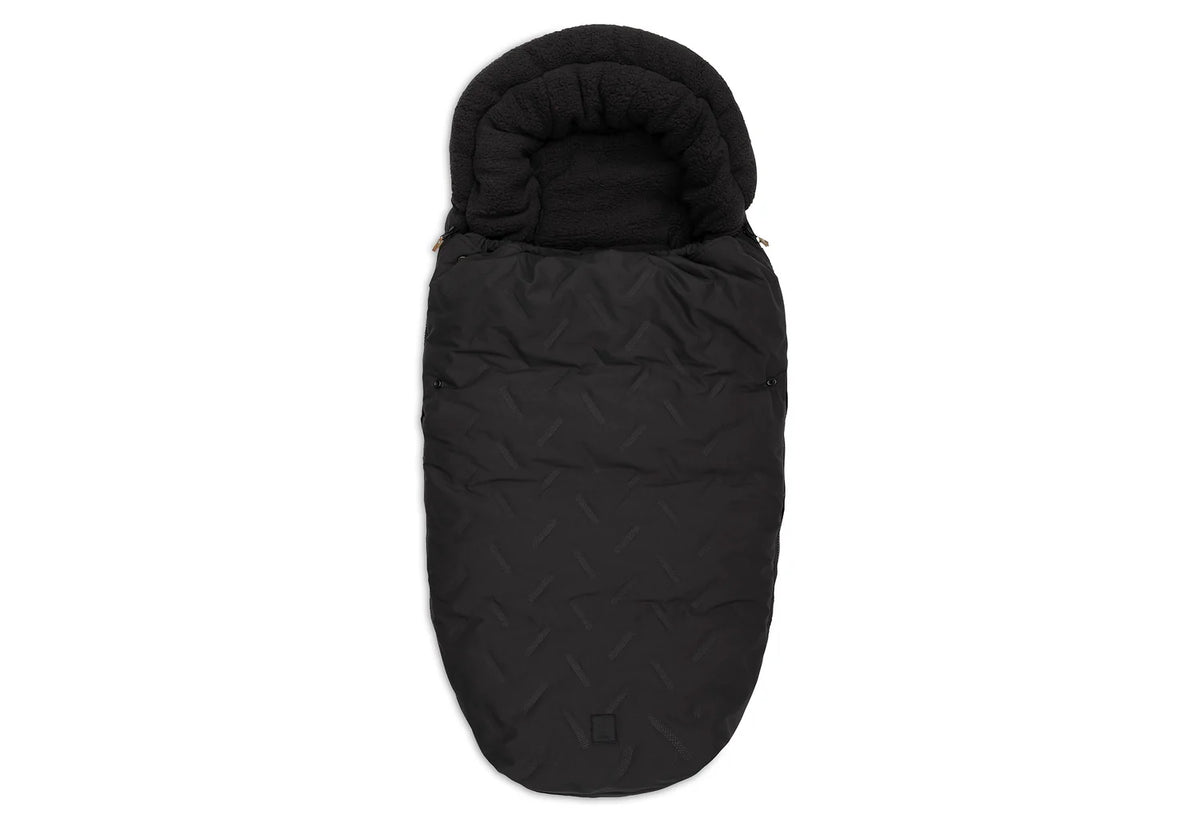 Jollein Voetenzak Buggy/Kinderwagen Embossed - Nearly Black