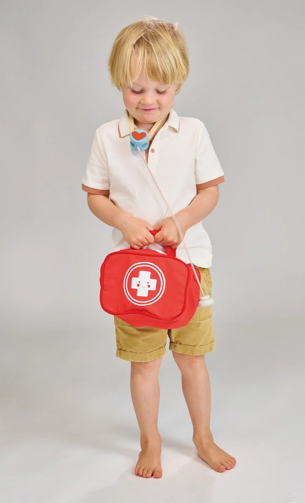 Mentari My First Aid Kit 8-delige Houten Set Met Opbergtas