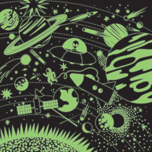 Mudpuppy Puzzel Glow-in-the-dark 500 stuks - Space