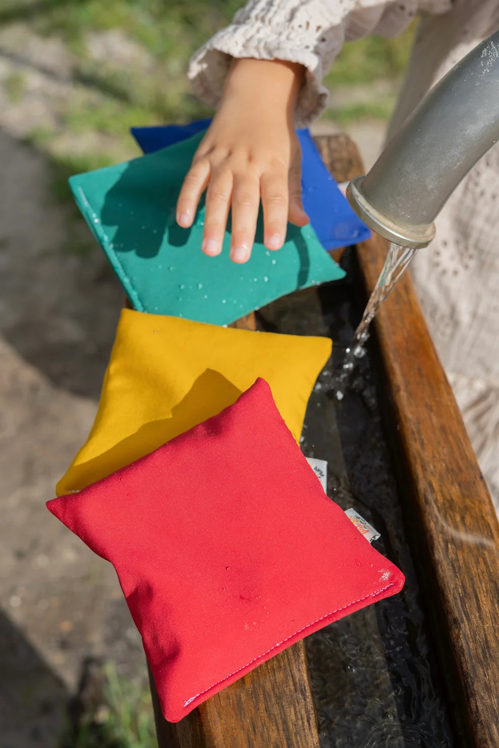 Pit&play Waterafstotende Buiten Pittenzakjes - Regenboog