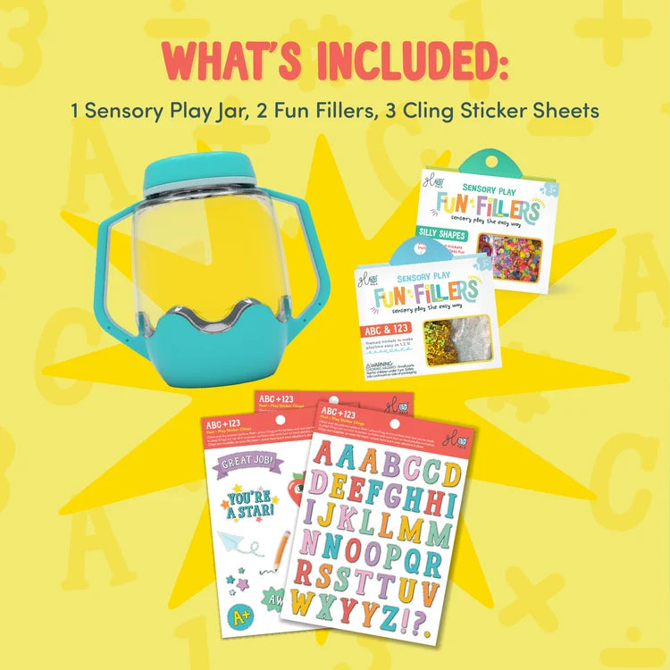Glo Pals DIY Sensory Speelbeker ABC Thema - Blauw