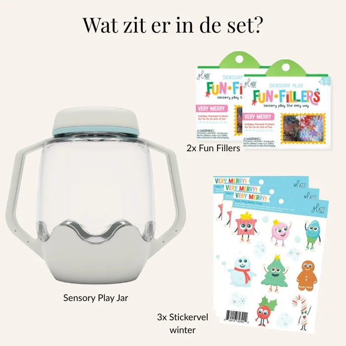Glo Pals DIY Sensory Speelbeker - Snowglobe