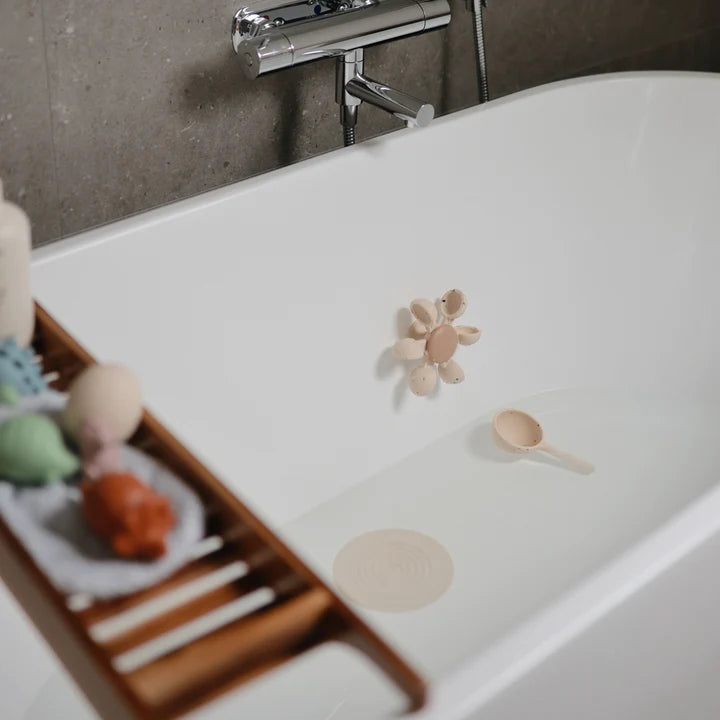 Mushie Badwaterspeeltje Met Waterrad - Vanilla Confetti