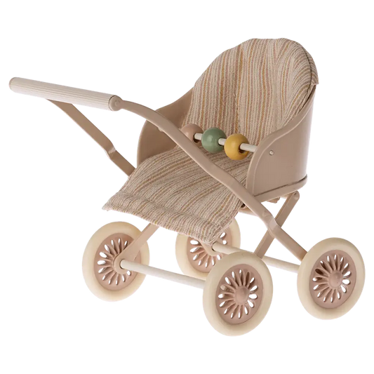 Maileg | Kinderwagen - Rose - Baby Muis