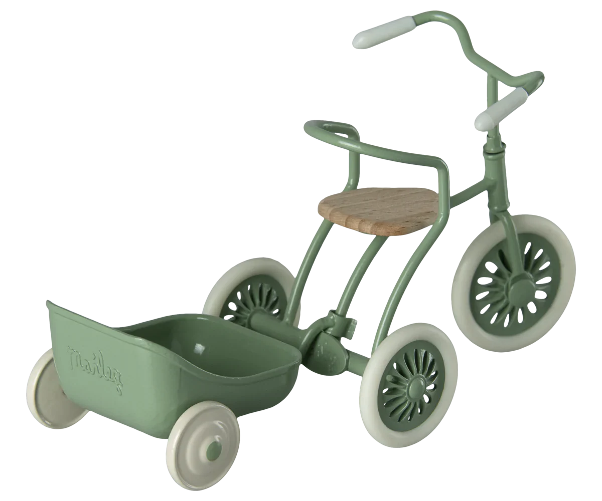 Maileg | Miniatuur Tricycle Hanger - Groen - Muis