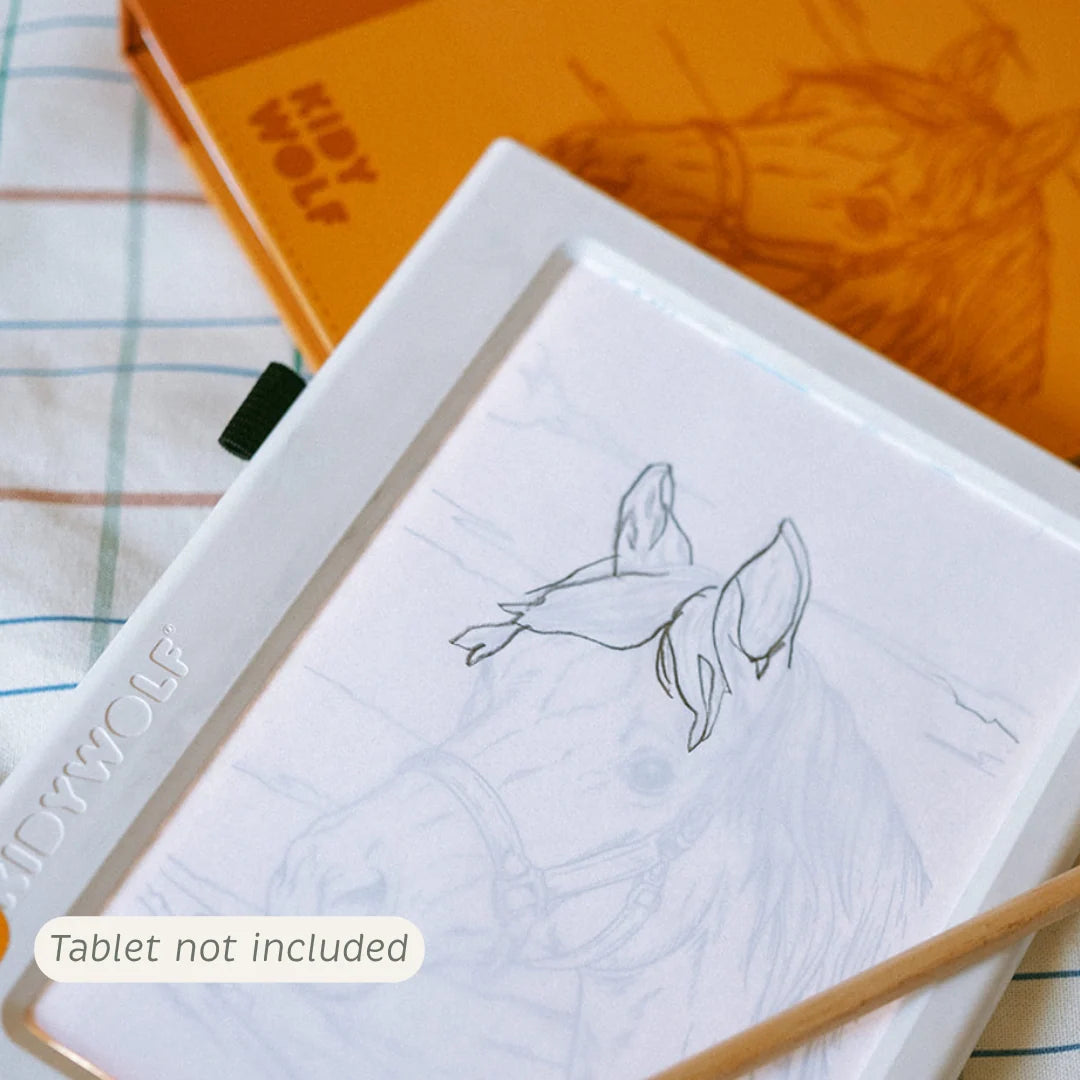Kidiwolf Refill KidydrawPad 30 Overtrektekeningen - Horses
