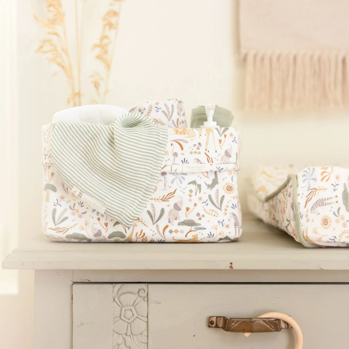 Little Dutch Swaddle set 70x70 cm 3 Stuks Safari Wonders - Groen