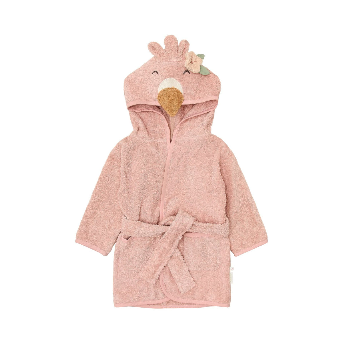 Little Dutch Badjas Flamingo Safari Friends - Roze