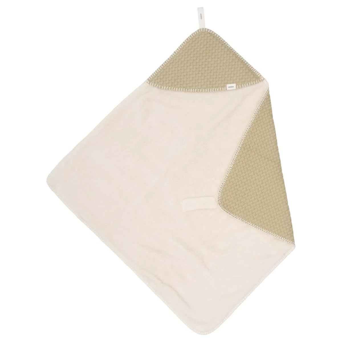 Koeka Omslagdoek Wafel/Teddy Oslo 100x100cm - Olive