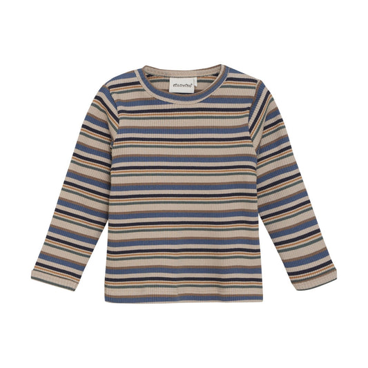 Minymo T-shirt Lange Mouwen Met Strepen