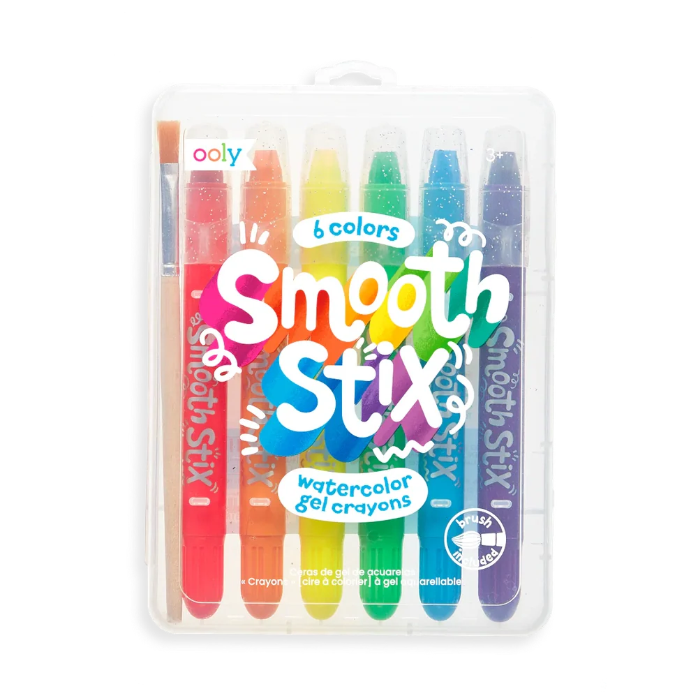 Ooly Smooth Stix Waterverfgelkrijtjes | Set Van 6