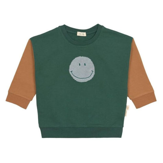 Lässig Kids Sweater GOTS - Smile Dark Green