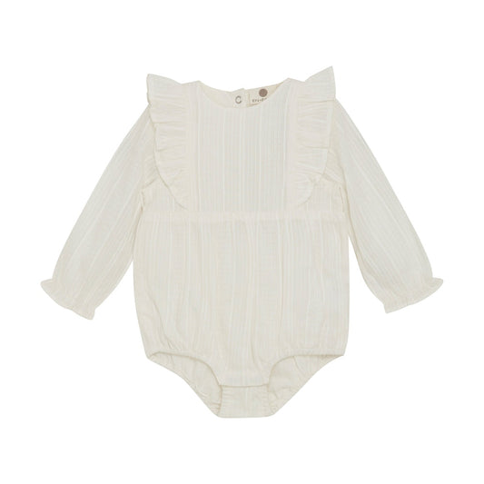 Enfant Bloomer Met Lange Mouwen En Ruffles - Offwhite