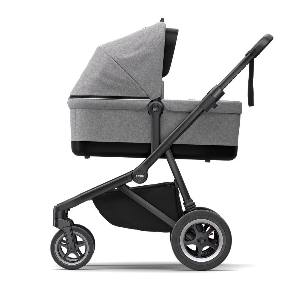 Thule Sleek Kinderwagen Grijs Melange Op Zwart