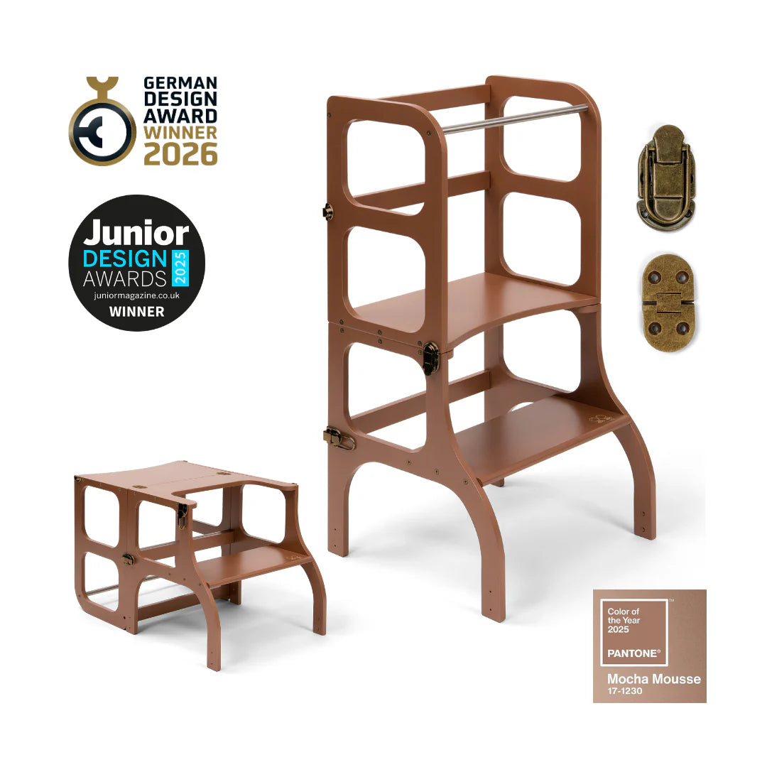 Ette Tete Step N' SIT Montessori Leertoren / Verhoogje - Gold Limited Edition