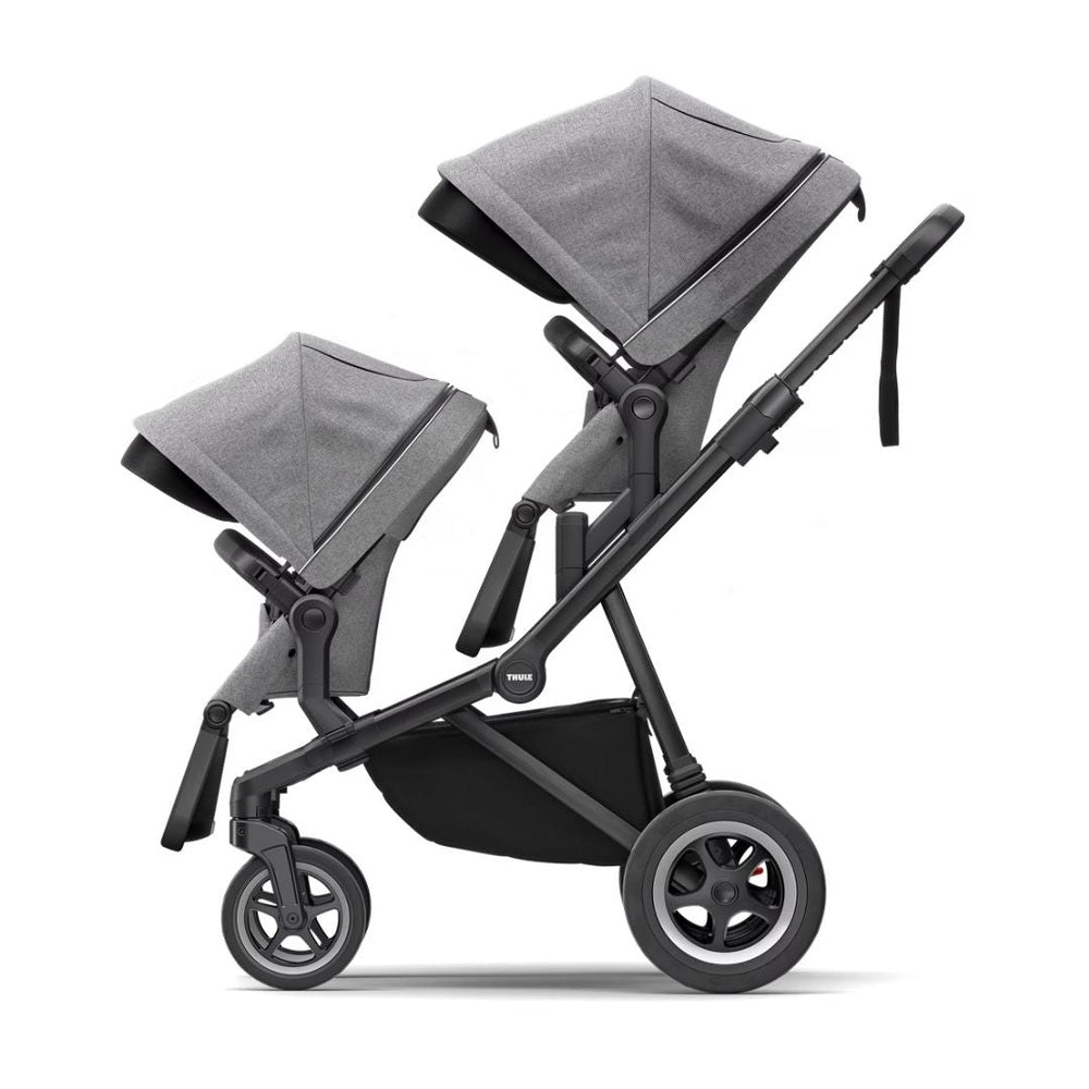 Thule Sleek Kinderwagen Grijs Melange Op Zwart