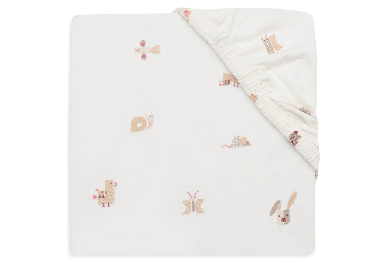 Jollein - Hoeslaken Jersey 60x120cm - Animal Friends