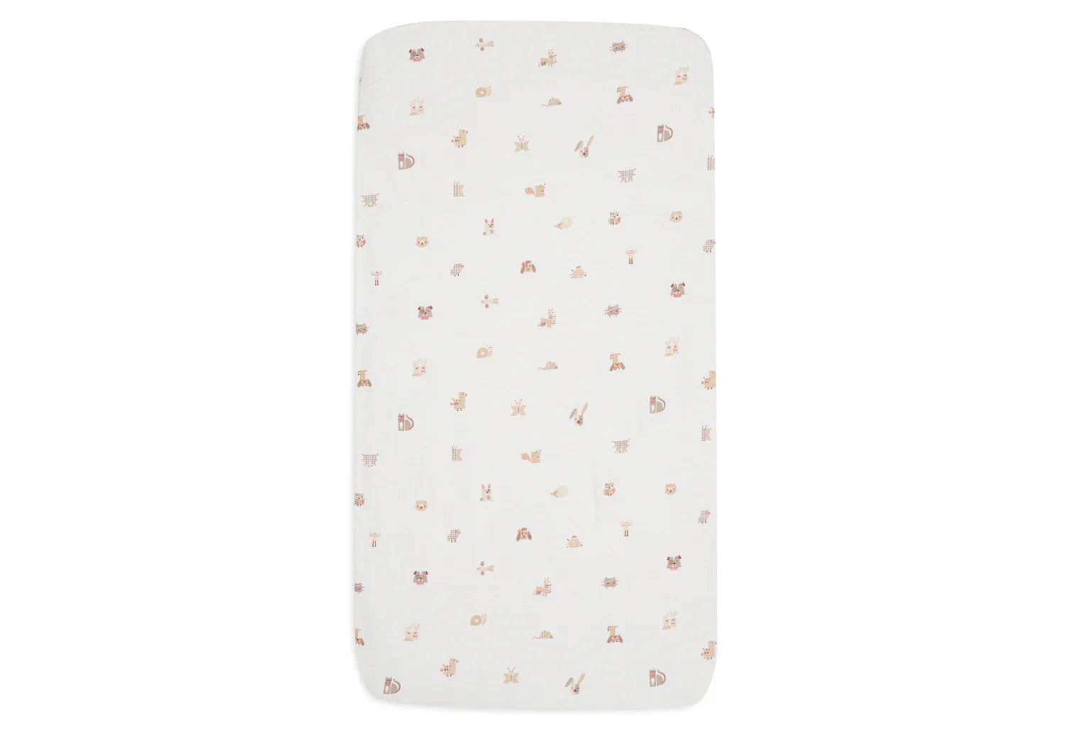 Jollein - Hoeslaken Jersey 60x120cm - Animal Friends