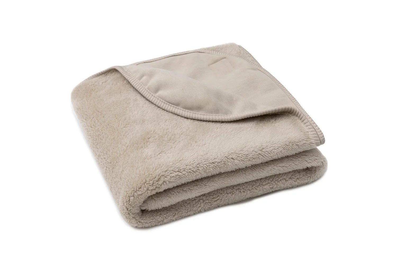Jollein Deken Basic Jersey/Sherpa 75x100cm - Warm Sand