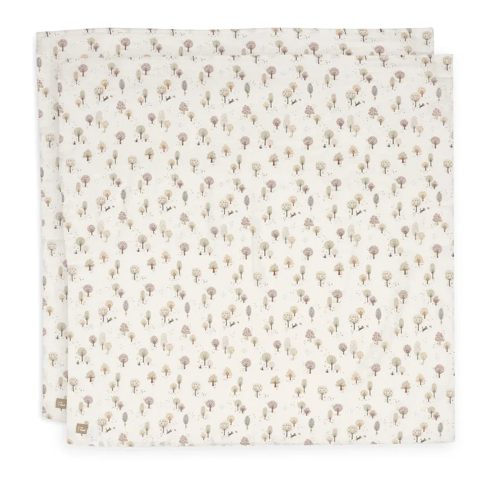 Jollein - Hydrofiele Doeken/Swaddle Doeken 115x115cm - 2 stuks - Tiny Park