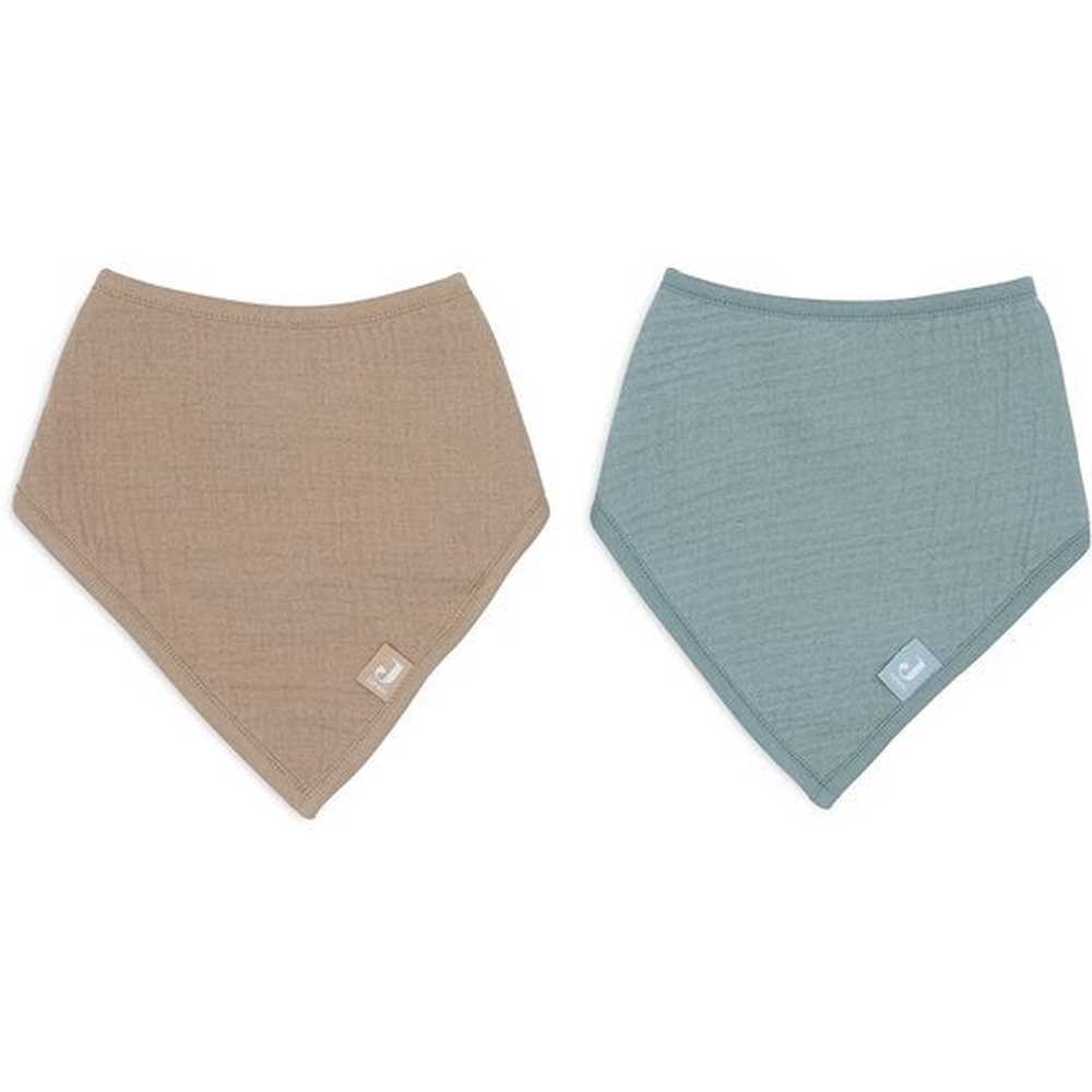 Jollein Slab Bandana - Sea Green/Biscuit 2pack