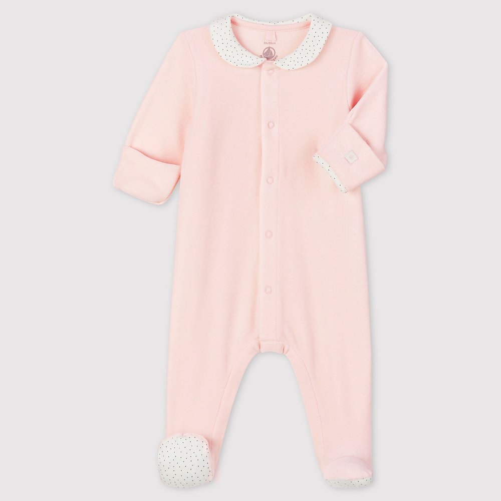 Petit Bateau | Kruippakje In Fluweel Van Biokatoen