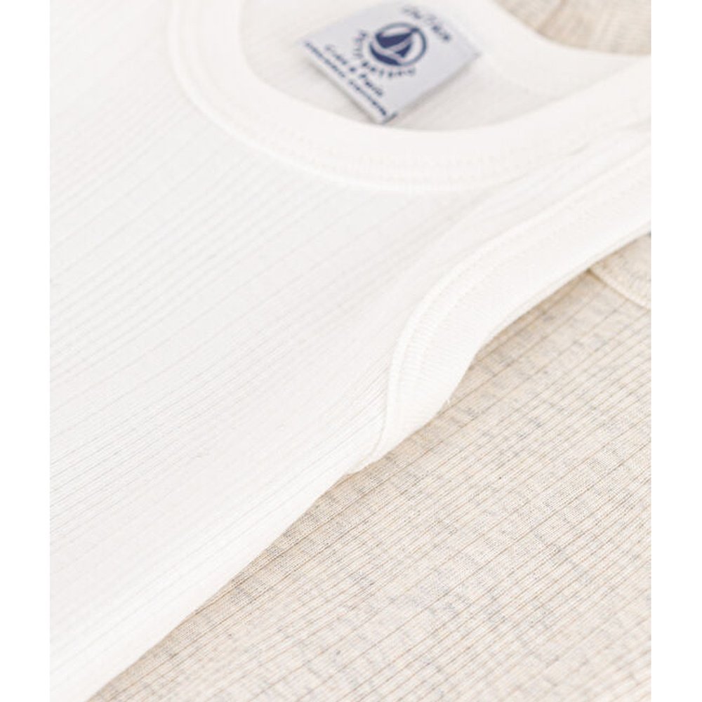 Petit Bateau | Set Van 2 Geribde Body'S Zonder Mouwen Van Bio Katoen