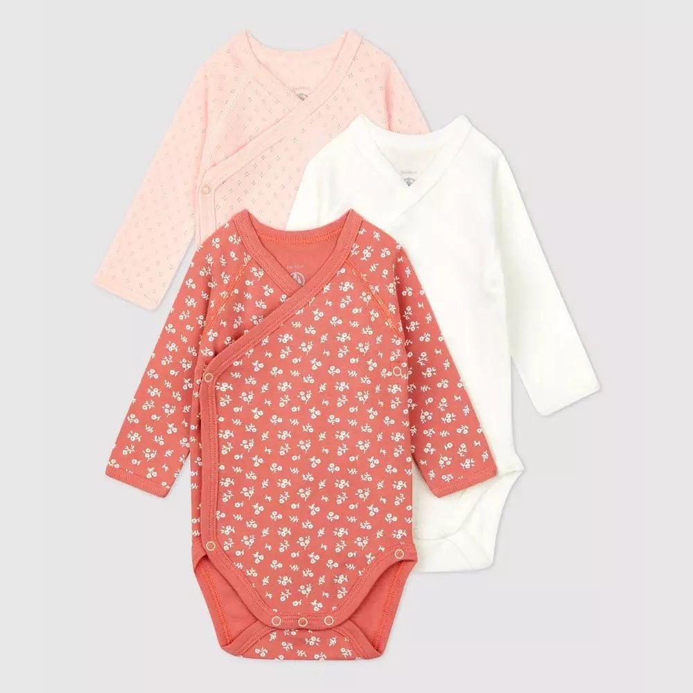 Petit Bateau | Set Van 3 Babybody'S In Biokatoen