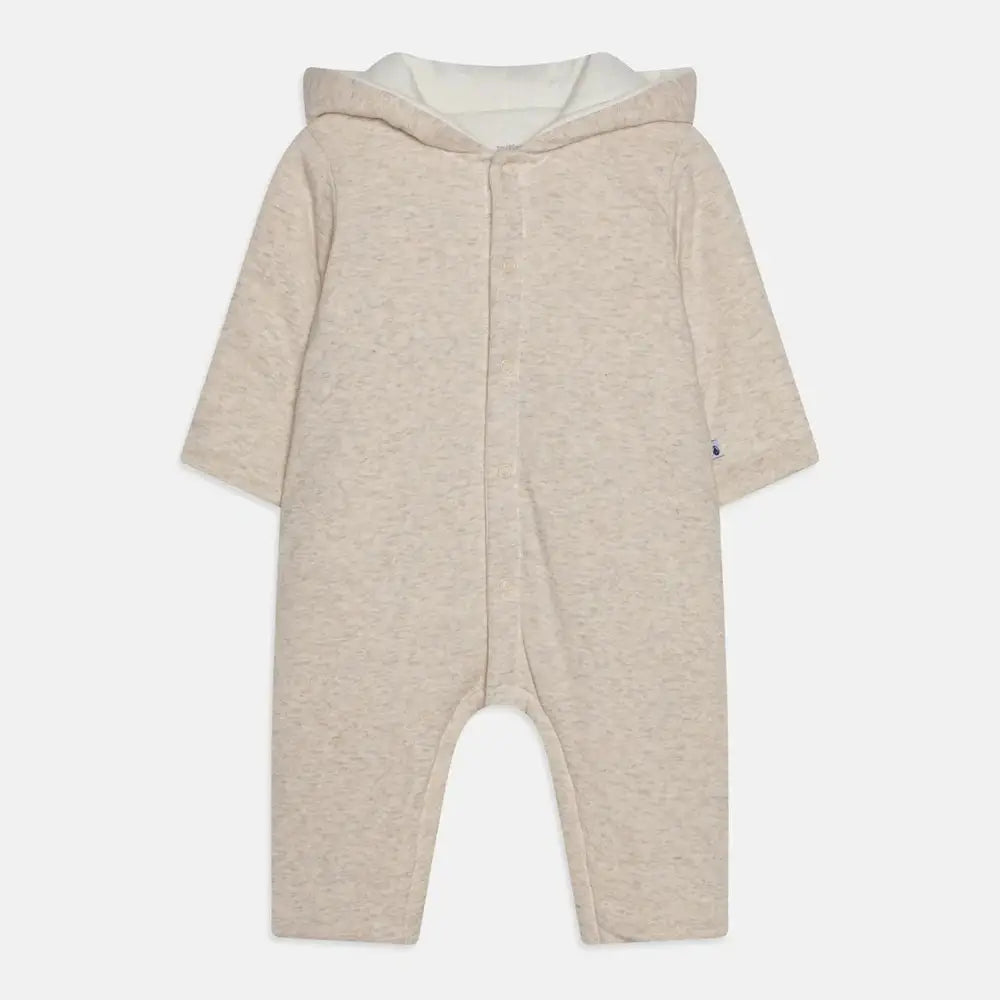 Petit Bateau | Warm Gewatteerd Winterpakje Met Capuchon Van Bio-Katoen