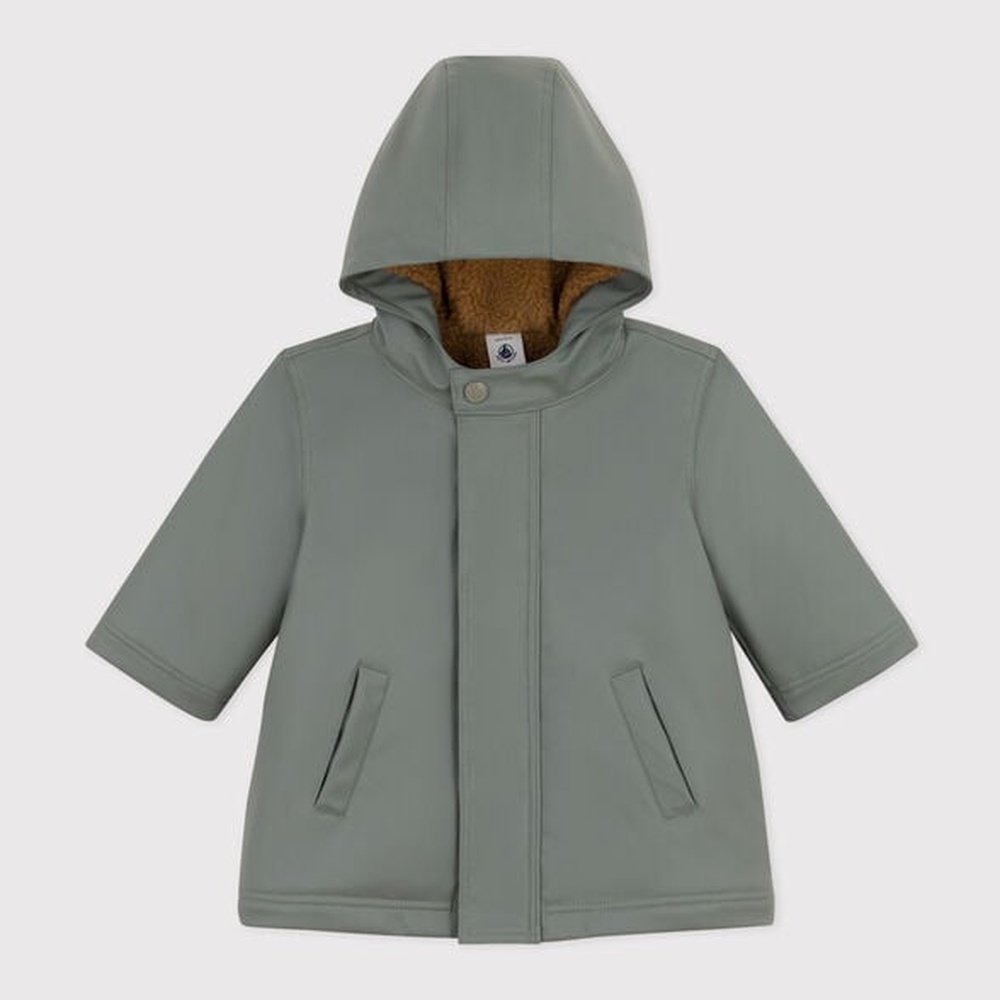 Petit Bateau | Warme Regenjas Voor Baby’s - Sage/Teddy