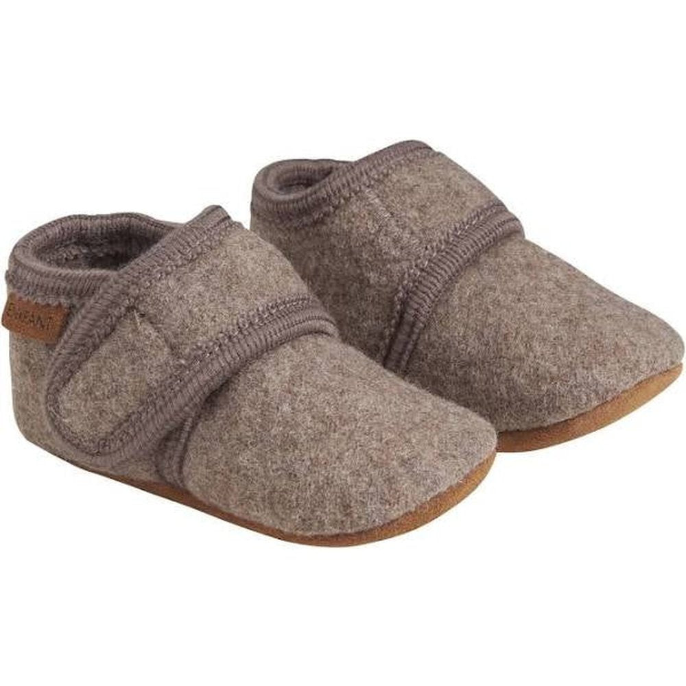 En Fant Wollen Babyslippers / Kinderslofjes - Walnut