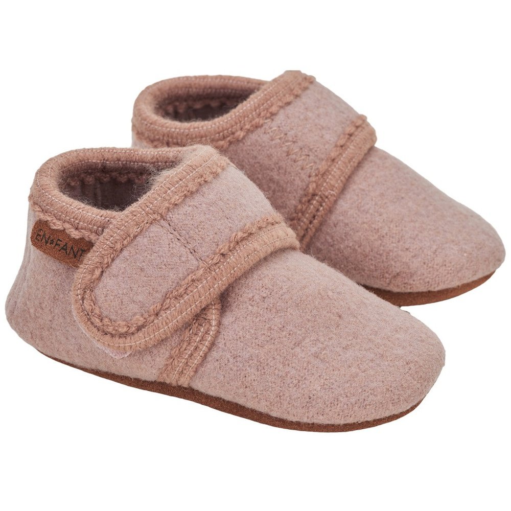 En Fant Wollen Babyslofjes / Kinderslofjes - Vieux Rose