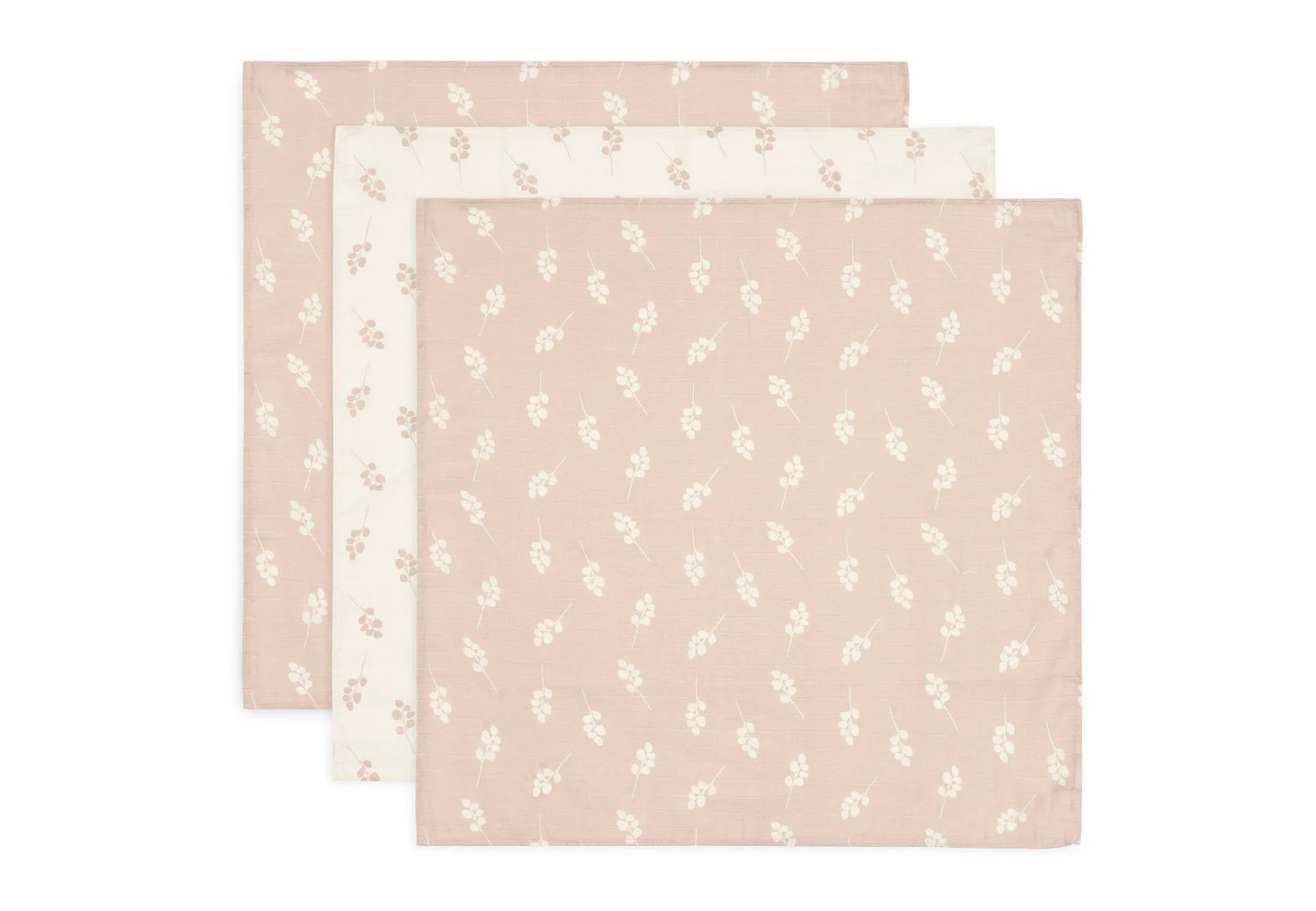 Jollein Hydrofiele Doek Small 70x70cm 3 Stuks - Wild Rose