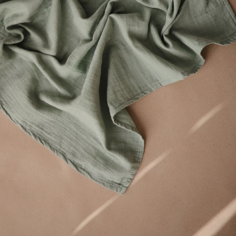 Mushie 3 Tetradoeken in Biokatoen 58x59 - Roman Green