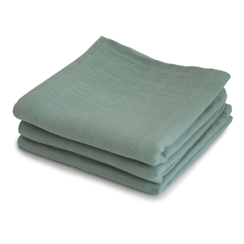 Mushie 3 Tetradoeken in Biokatoen 58x59 - Roman Green