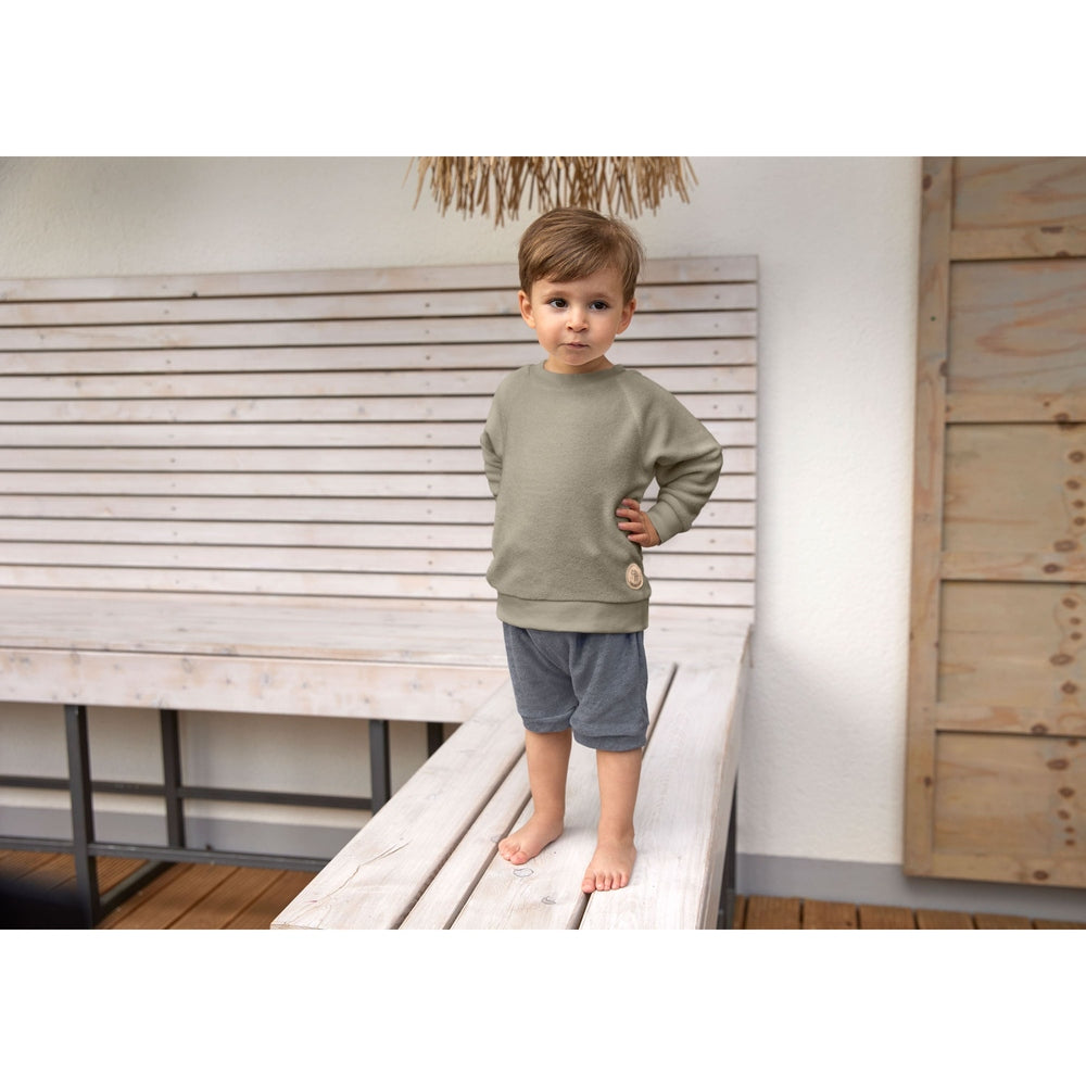 Lässig Terry Sweater - Olive
