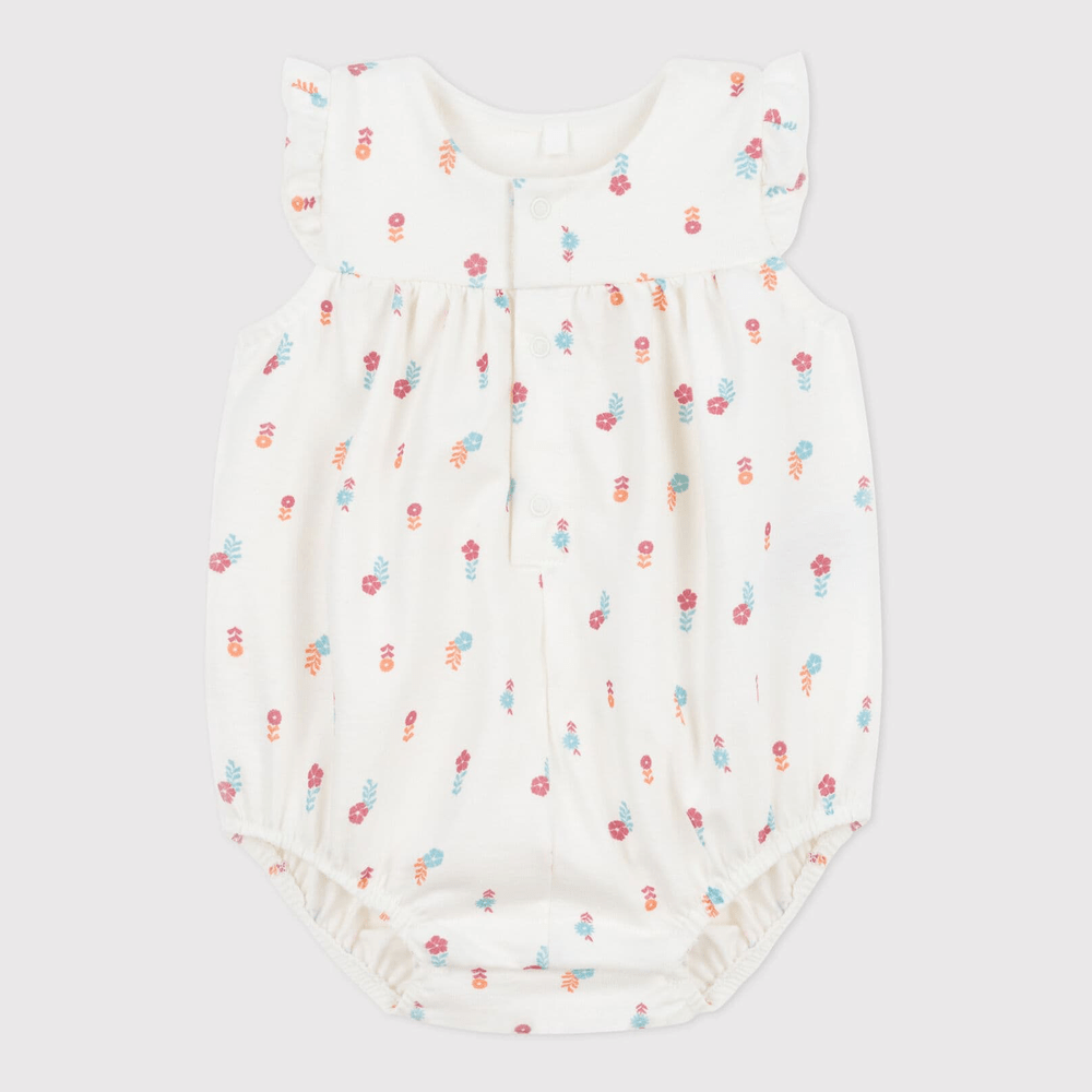 Katoenen Babypakje Met Bloemetjesprint