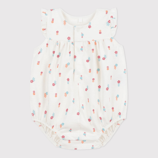 Katoenen Babypakje Met Bloemetjesprint