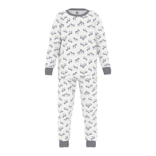 Petit Bateau Kinderpyjama - Zebraprint