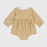 Petit Bateau Fluwelen Babypakje - Bloemetjes