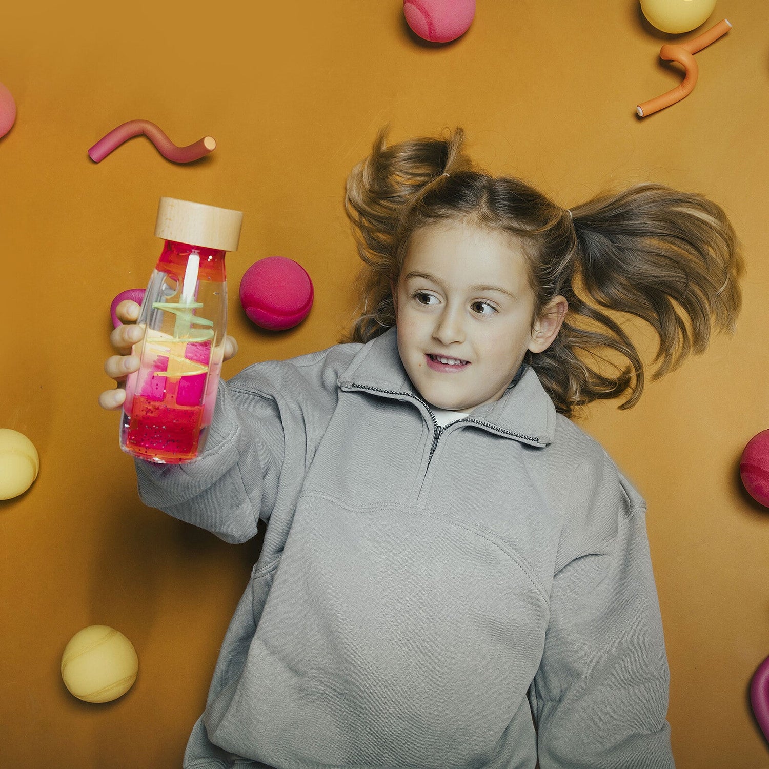 Petit Boum Sensorische Fles Spiraal Roze