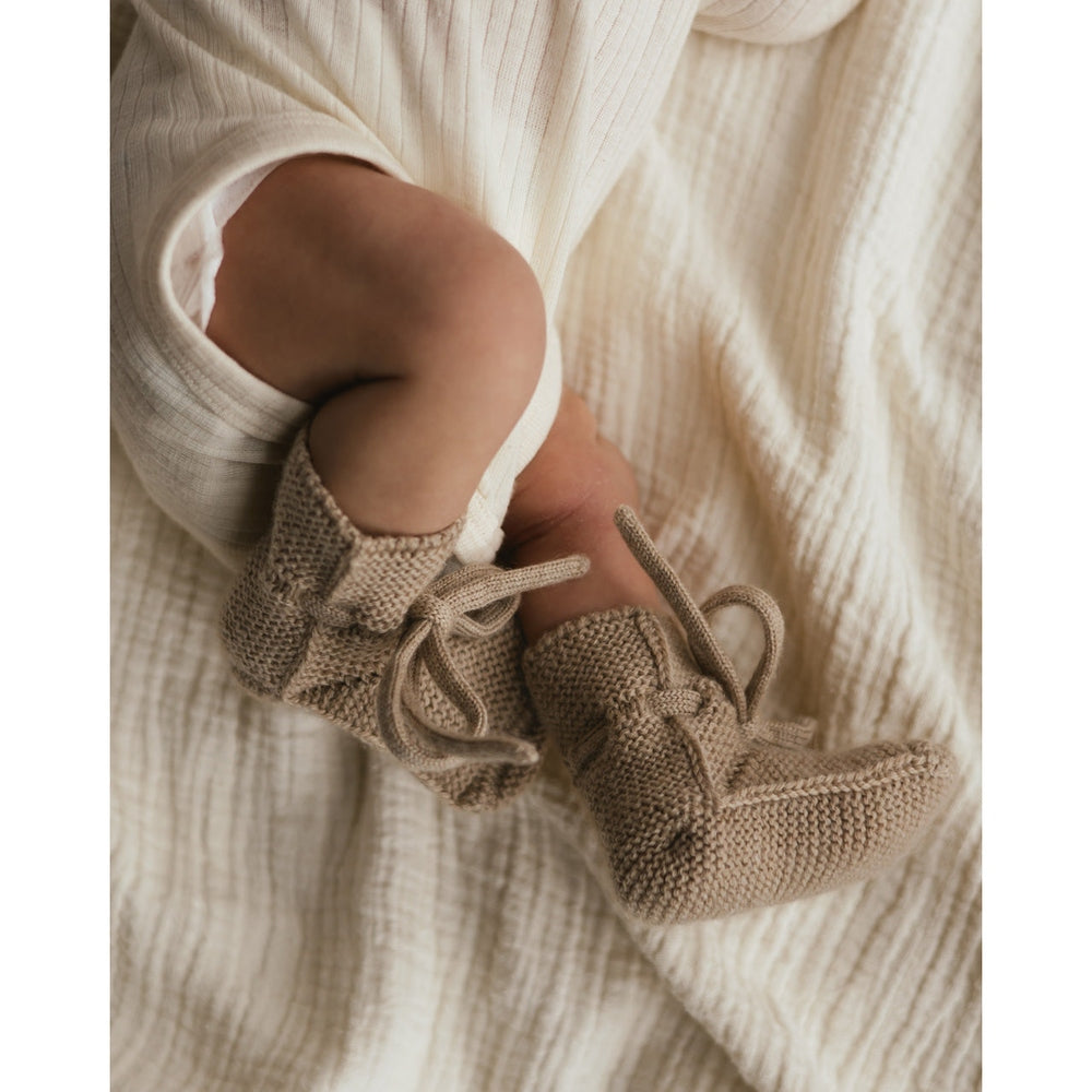 Hvid Original Booties 0-9m  - Sand