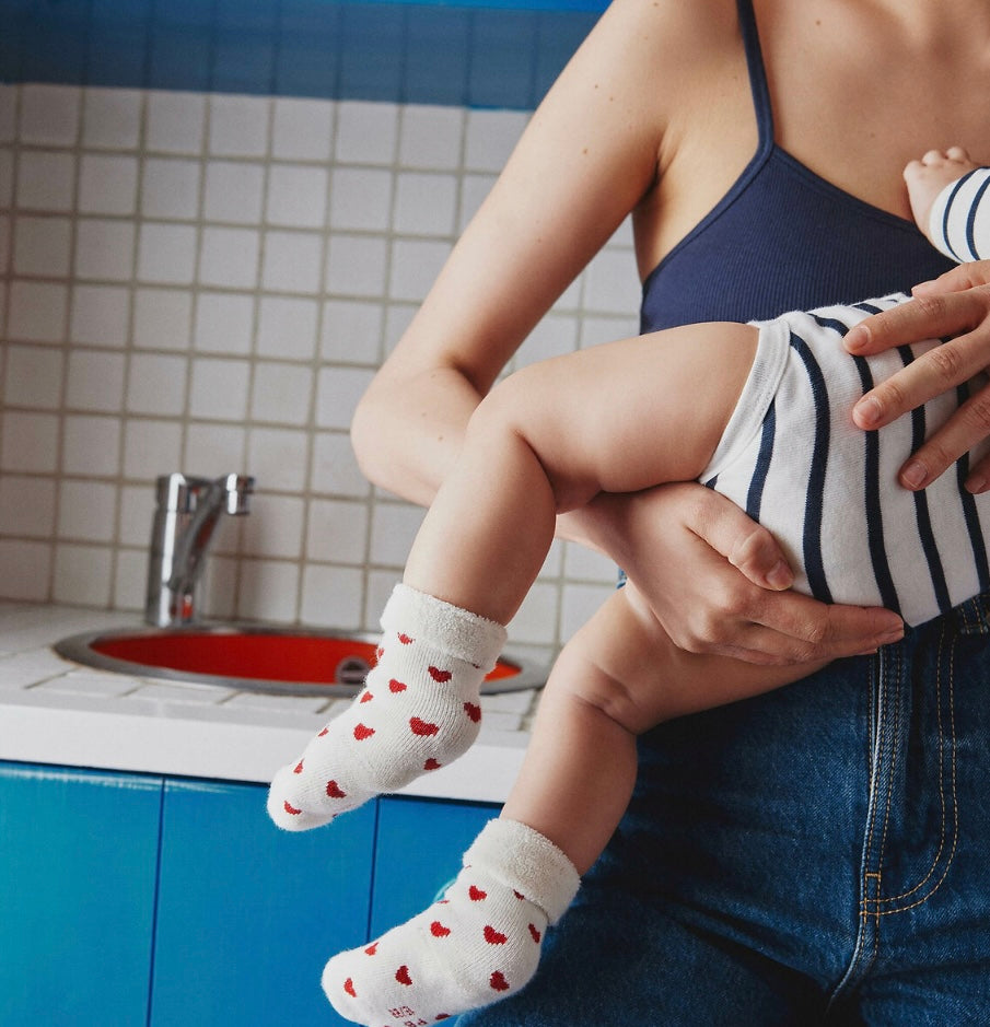 Petit Bateau | Set Van 2 Paar Babysokken - Hartjes