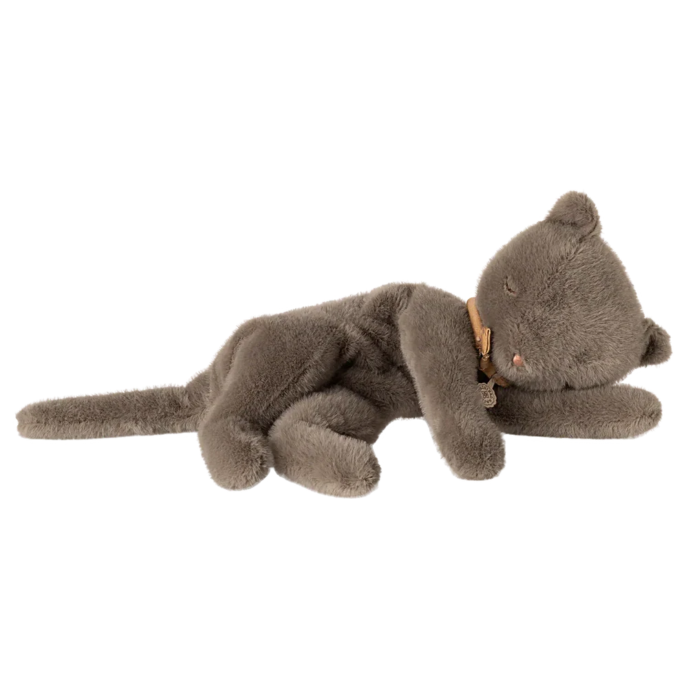Maileg Slapende Kitten Knuffel - Grijs