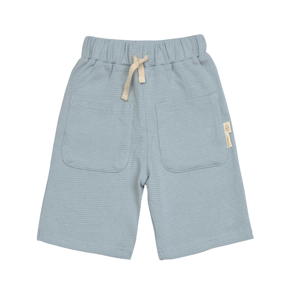 Lässig Shorts Waffle GOTS - Light Blue